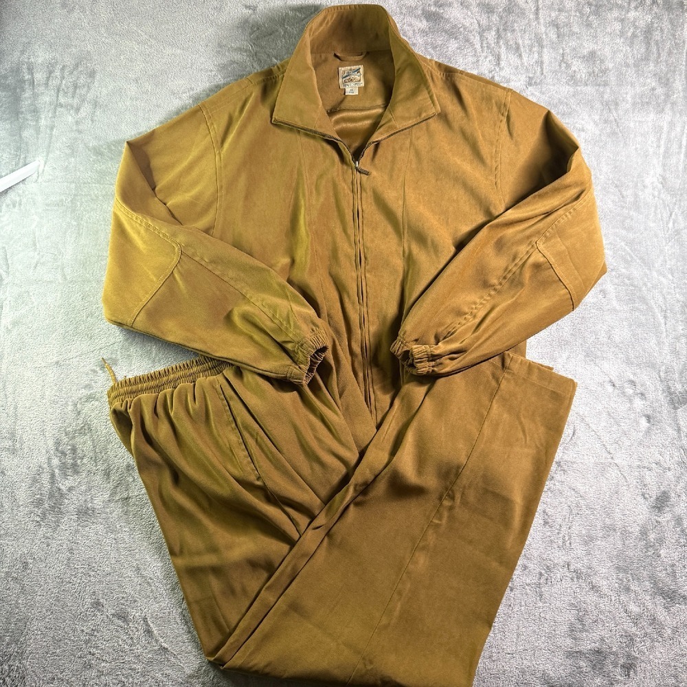 VTG‎ TravelSmith Jacket Pants Set Full Zip Lightweight Travel Outfit Medium